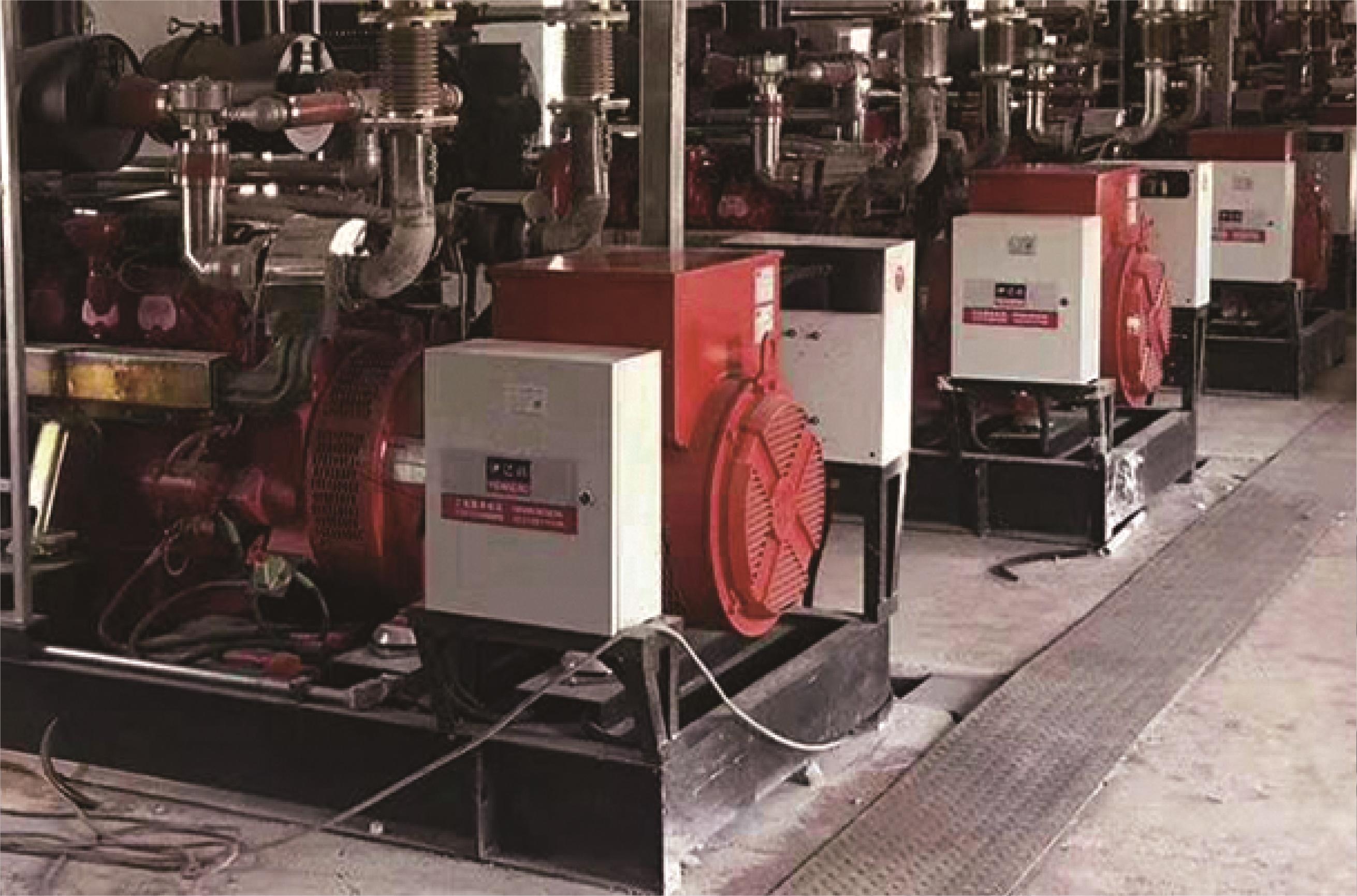 陕北中石化天然气发电站项目（斗山配米兰网web站10台200KW）